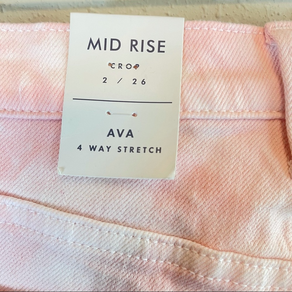 Lucky Brand Tie Dye Pink White Women’s Crop Skinny Jeans Size 10 NWT - Picture 5 of 9